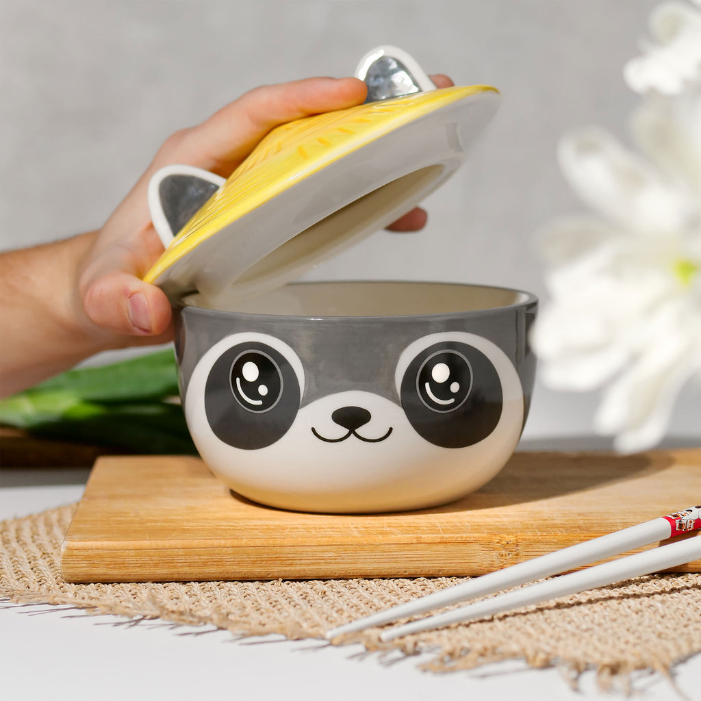 Product image Raccoon Kawaii Bowl with Lid for Anime Fans