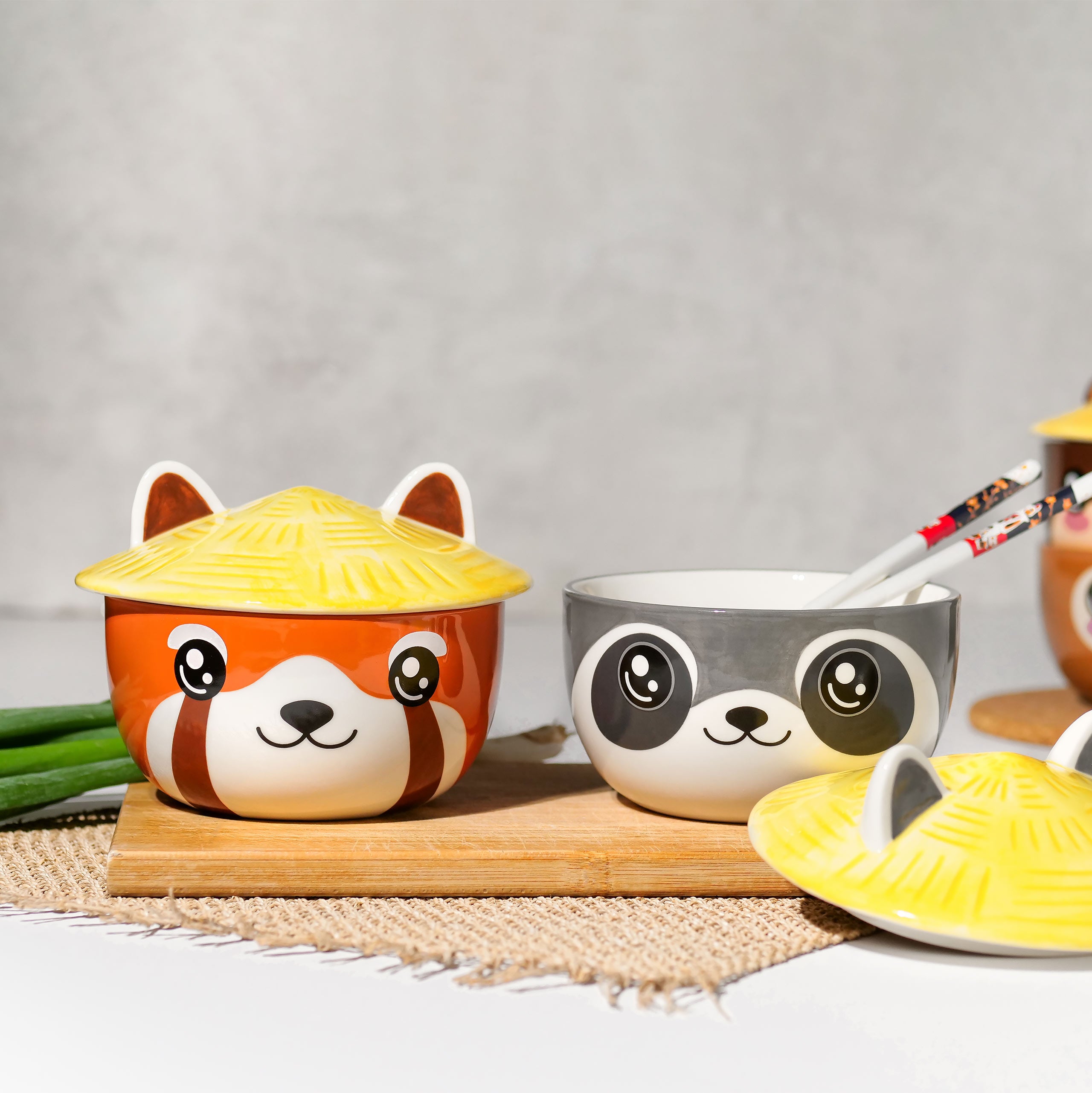 Productafbeelding Wasbeer Kawaii Kom met Deksel voor Anime Fans
