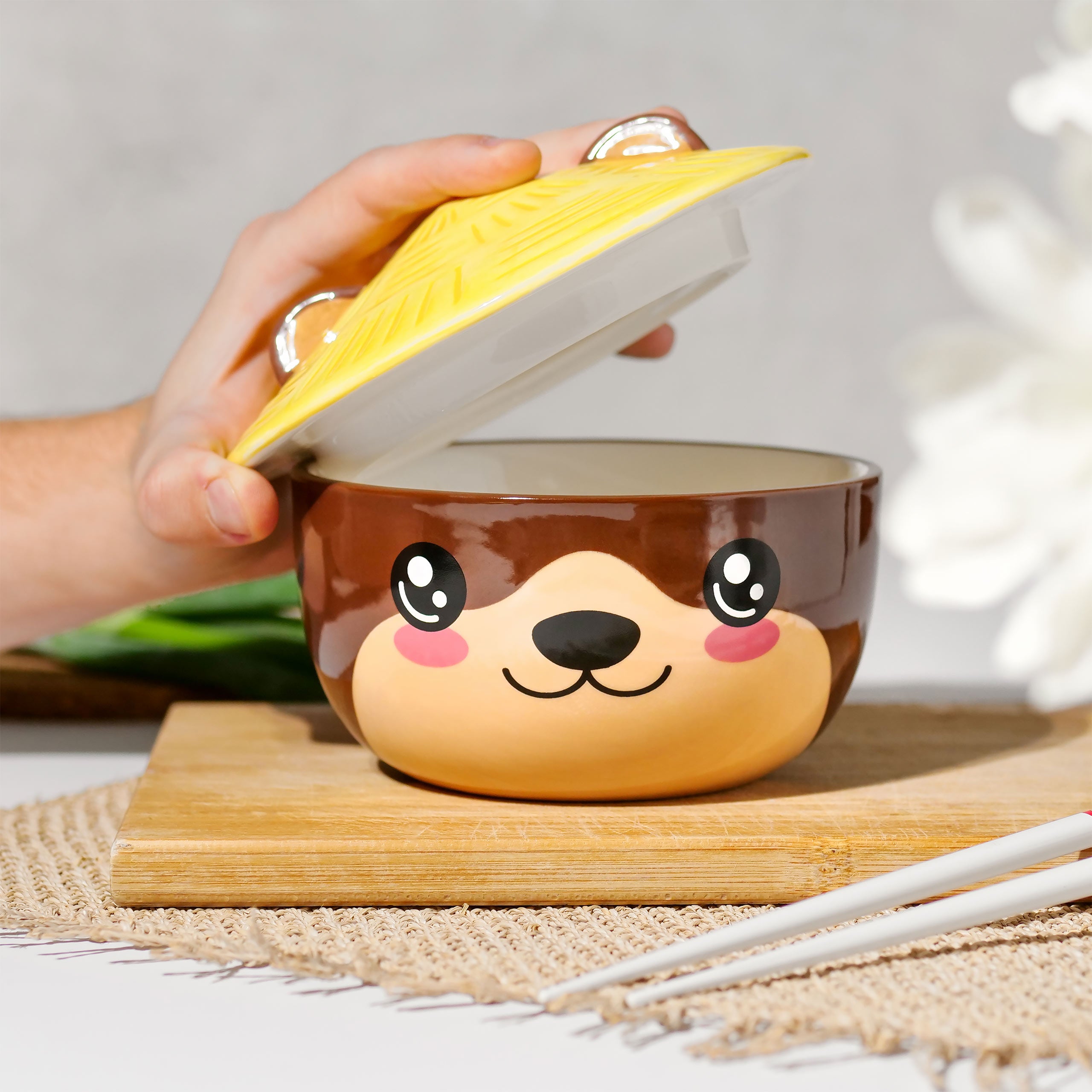 Productafbeelding Otter Kawaii Kom met Deksel voor Anime Fans
