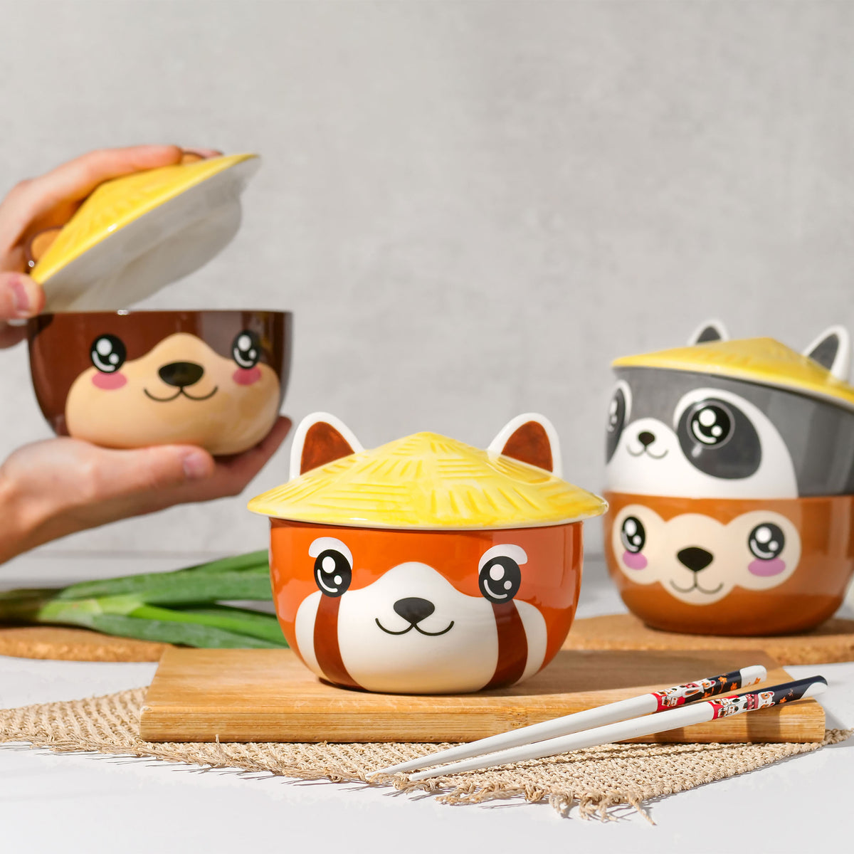 Productafbeelding Otter Kawaii Kom met Deksel voor Anime Fans