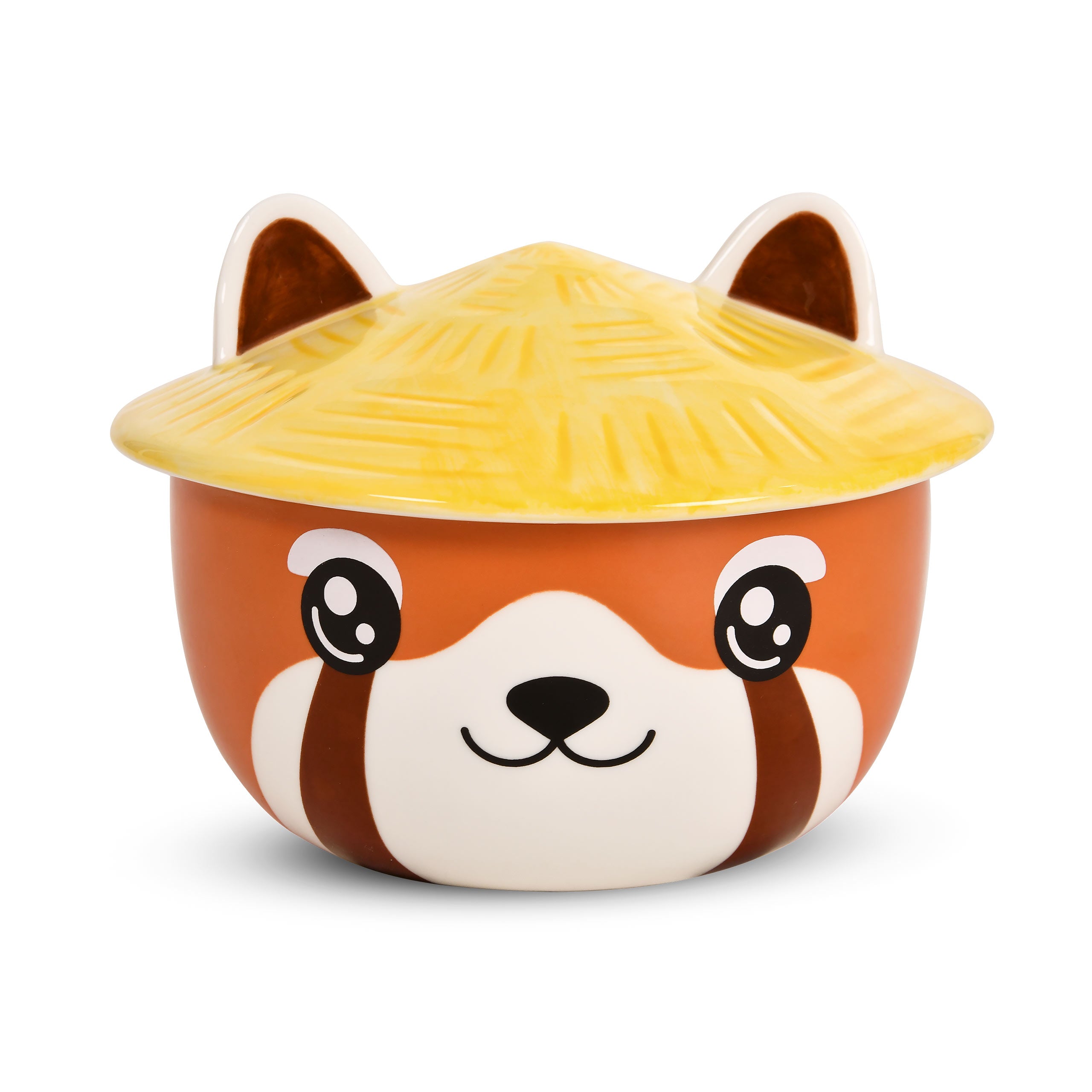 Productafbeelding Rode Panda Kawaii Kom met Deksel voor Anime Fans