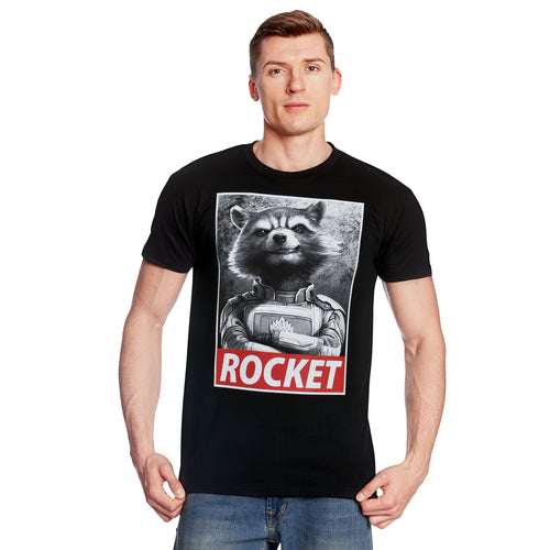 Productafbeelding Rocket Raccoon T-Shirt Zwart - Marvel