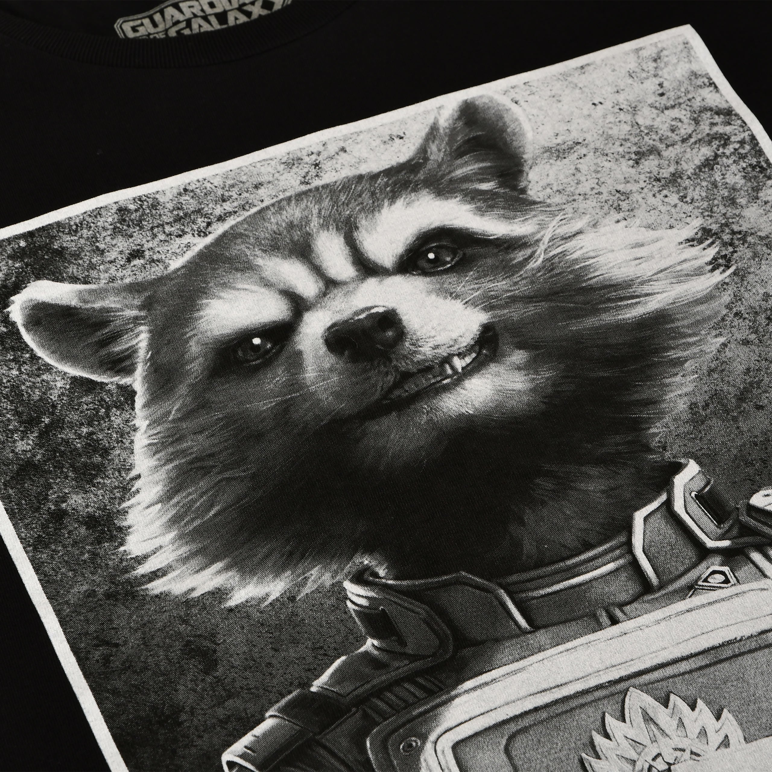 Productafbeelding Rocket Raccoon T-Shirt Zwart - Marvel
