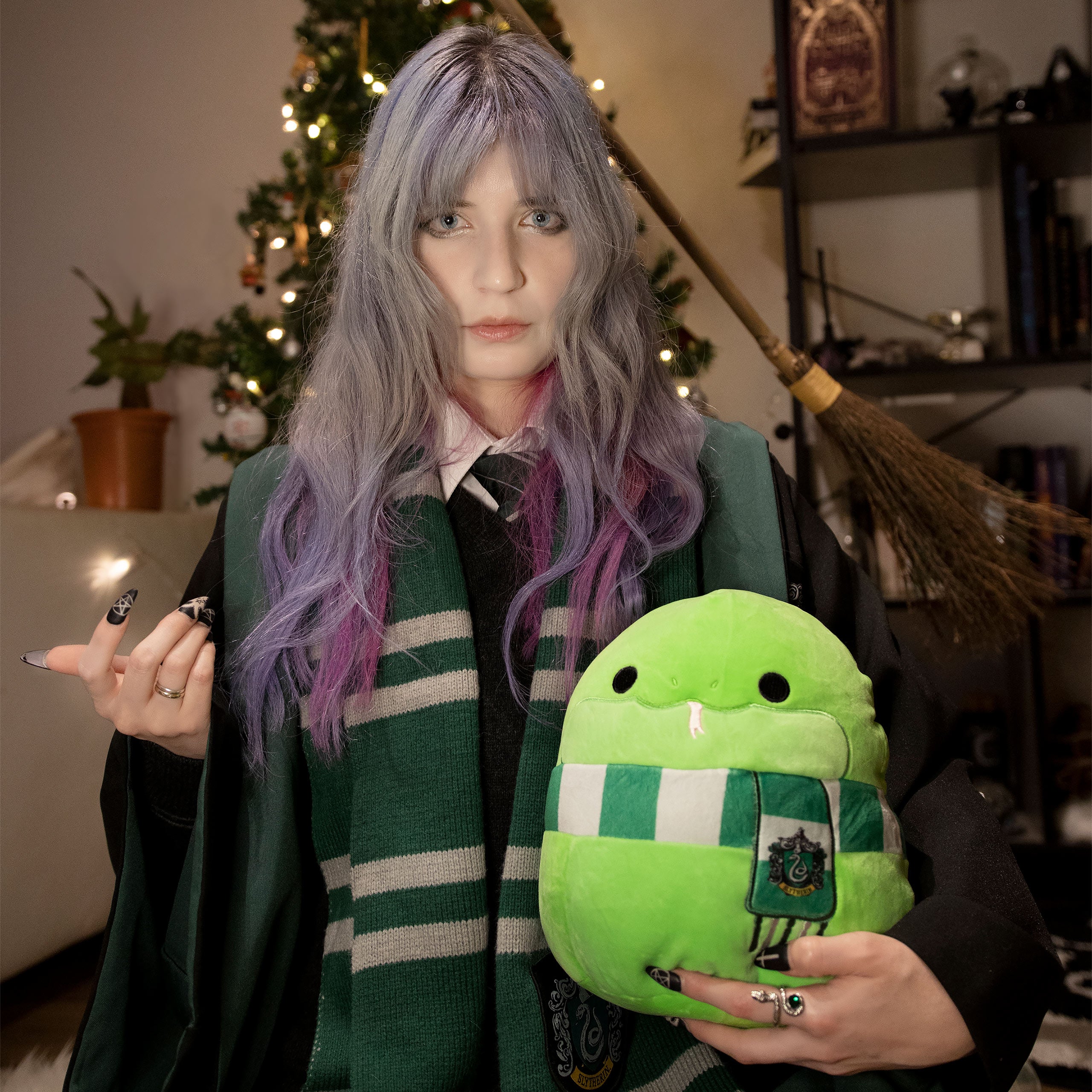 Productafbeelding Harry Potter - Slytherin Slang Squishmallows Pluche Figuur