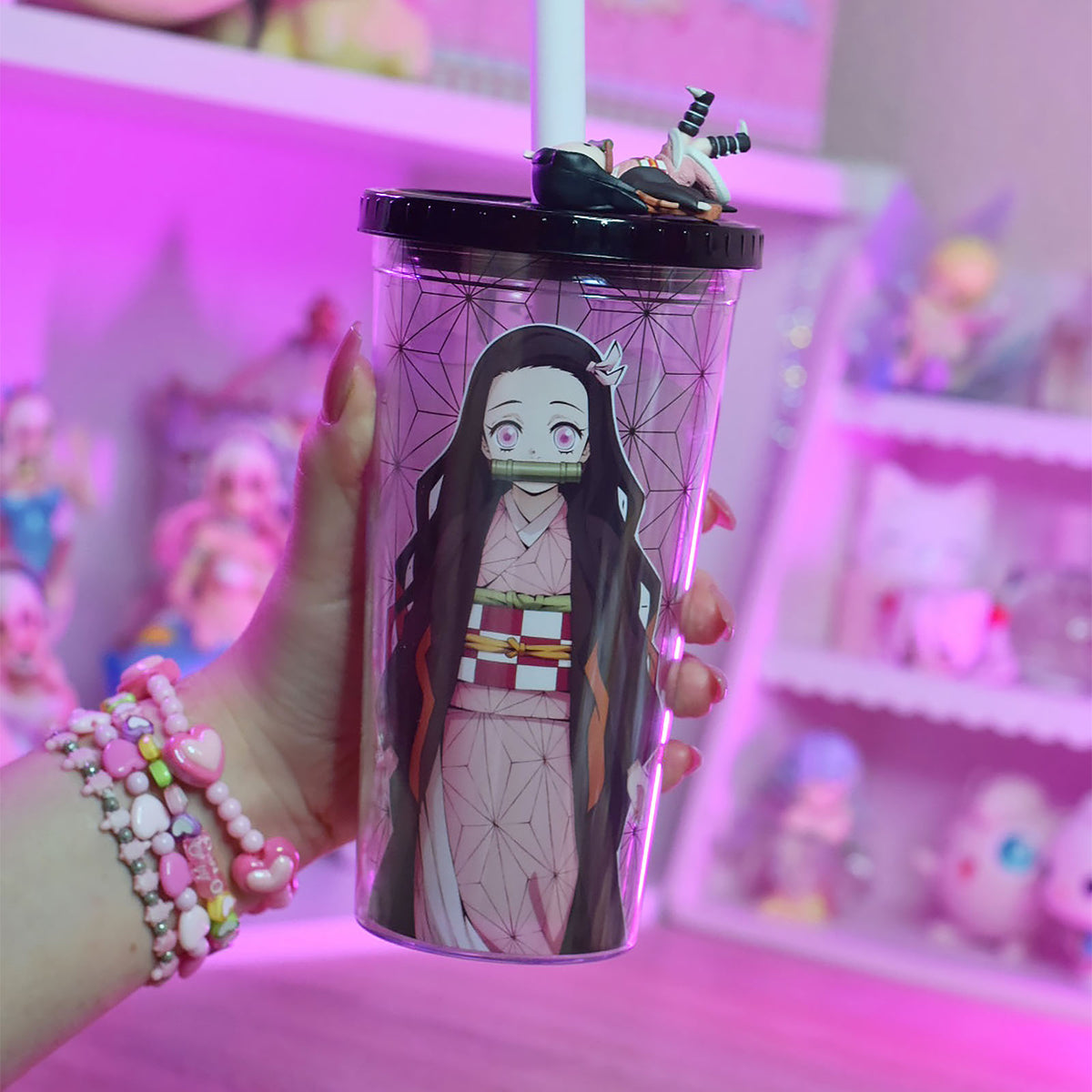 Productafbeelding Demon Slayer - Nezuko Kamado Drinkbeker met rietje