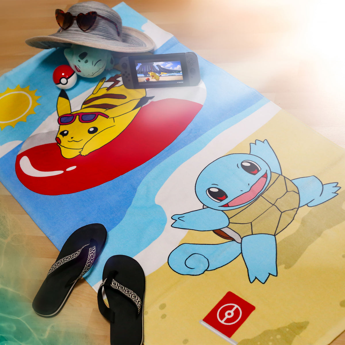 Productafbeelding Pokemon - Pikachu & Squirtle Badhanddoek