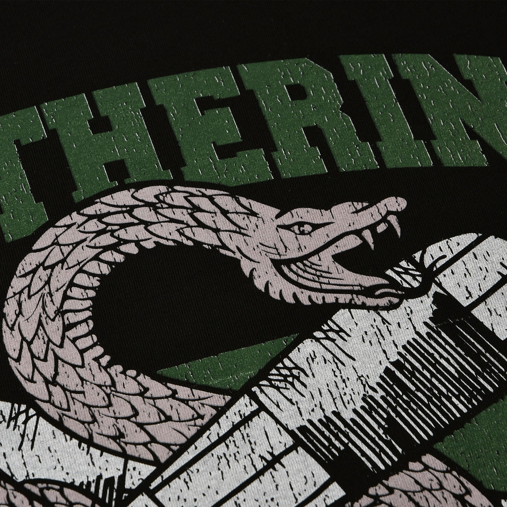 Productafbeelding Zwart Slytherin Quidditch College T-Shirt - Harry Potter