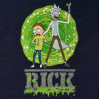 Productafbeelding Rick en Morty - Portal T-shirt blauw