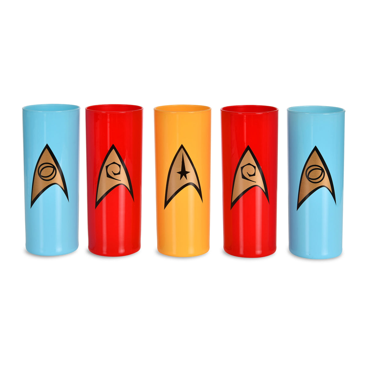 Productafbeelding Starfleet Badge Glazen 5-delige Set - Star Trek