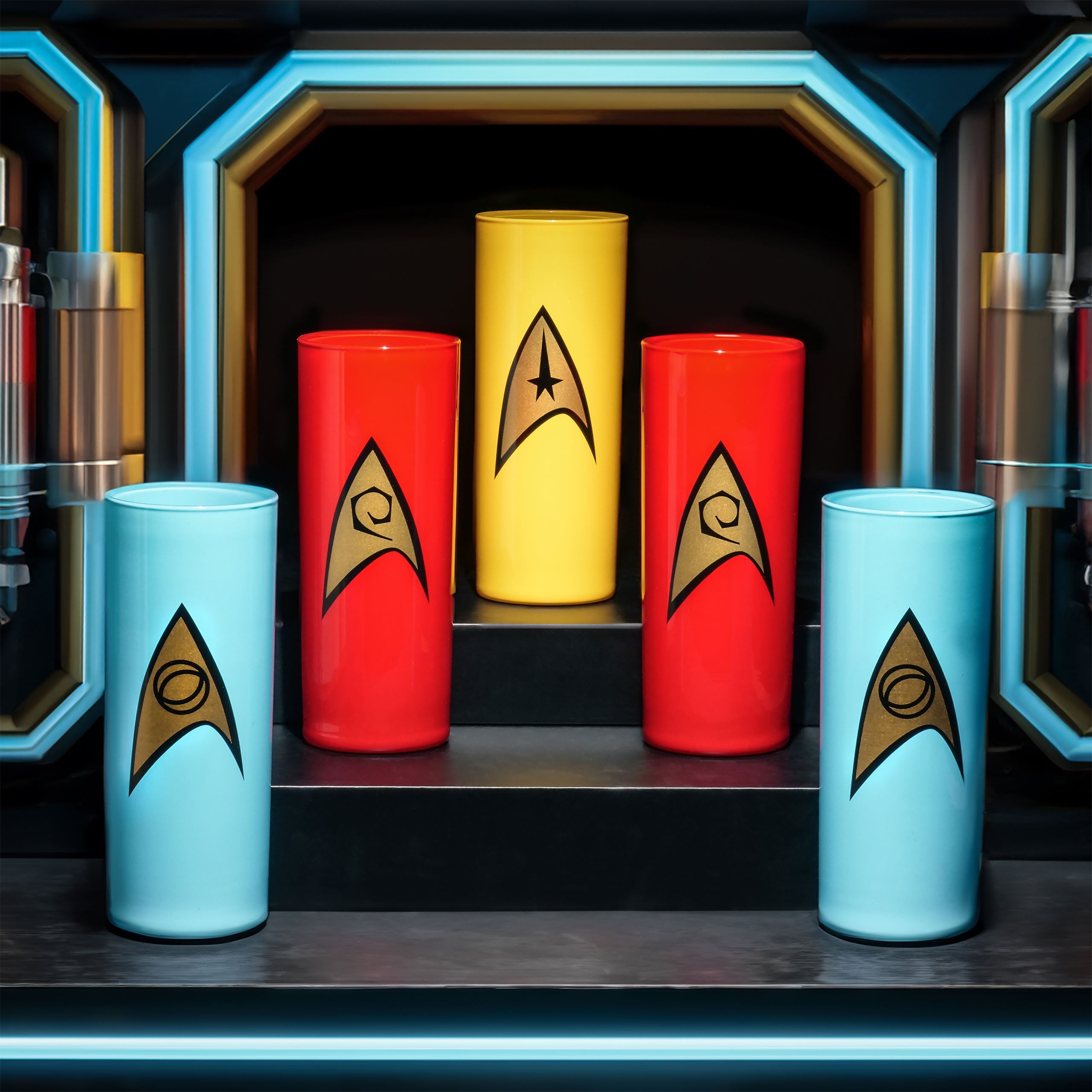 Productafbeelding Starfleet Badge Glazen 5-delige Set - Star Trek