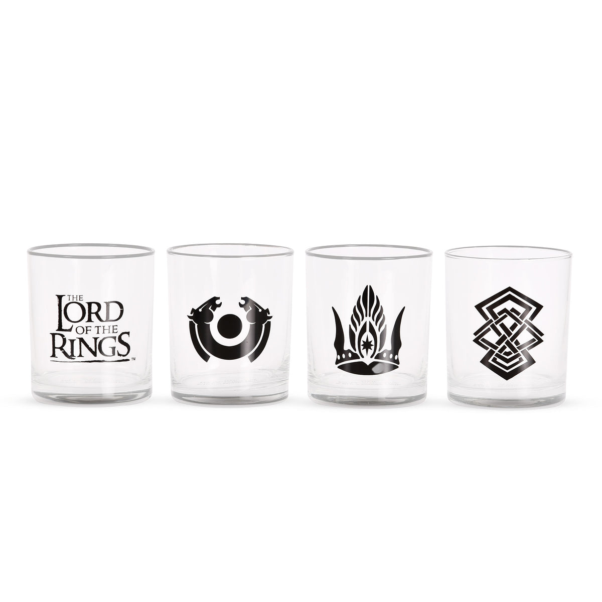 Productafbeelding Midden-aarde Symbool Glazen 4-delige Set - Lord of the Rings
