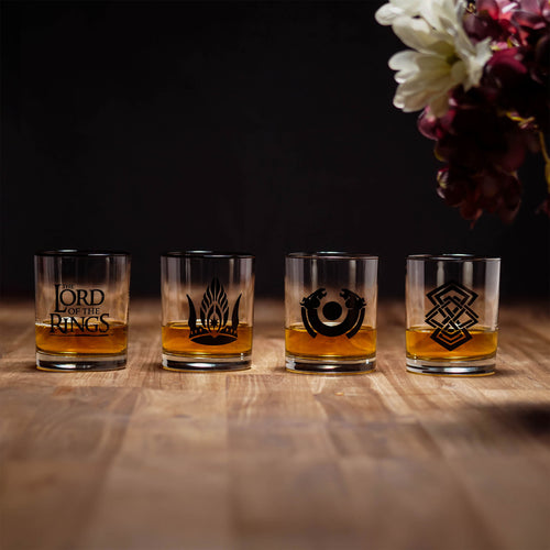 Productafbeelding Midden-aarde Symbool Glazen 4-delige Set - Lord of the Rings