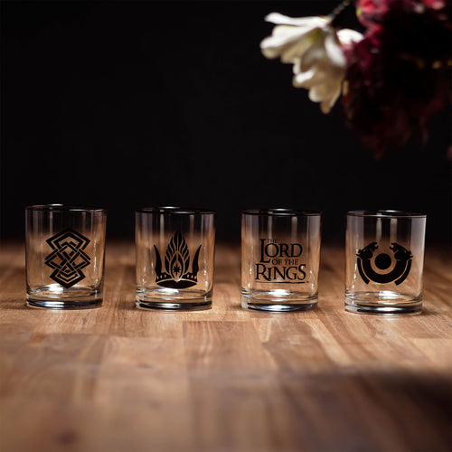 Productafbeelding Midden-aarde Symbool Glazen 4-delige Set - Lord of the Rings