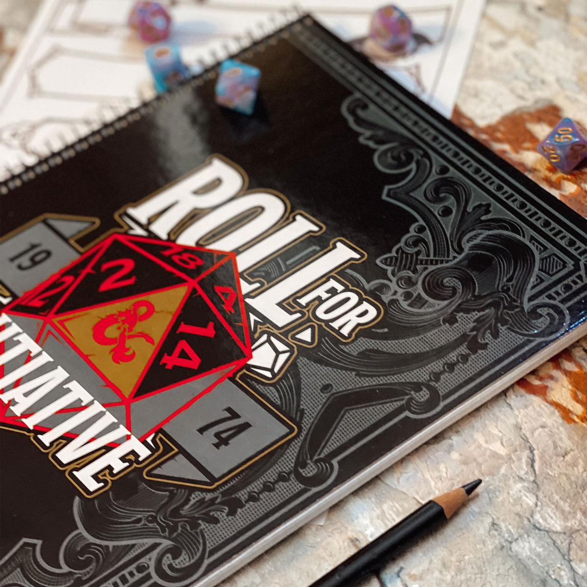 Productafbeelding Dungeons & Dragons - Roll For Initiative Notitieboek A4