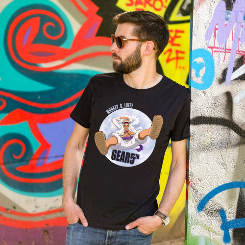 Productafbeelding One Piece: Gear 5 - Monkey D. Luffy T-Shirt Zwart