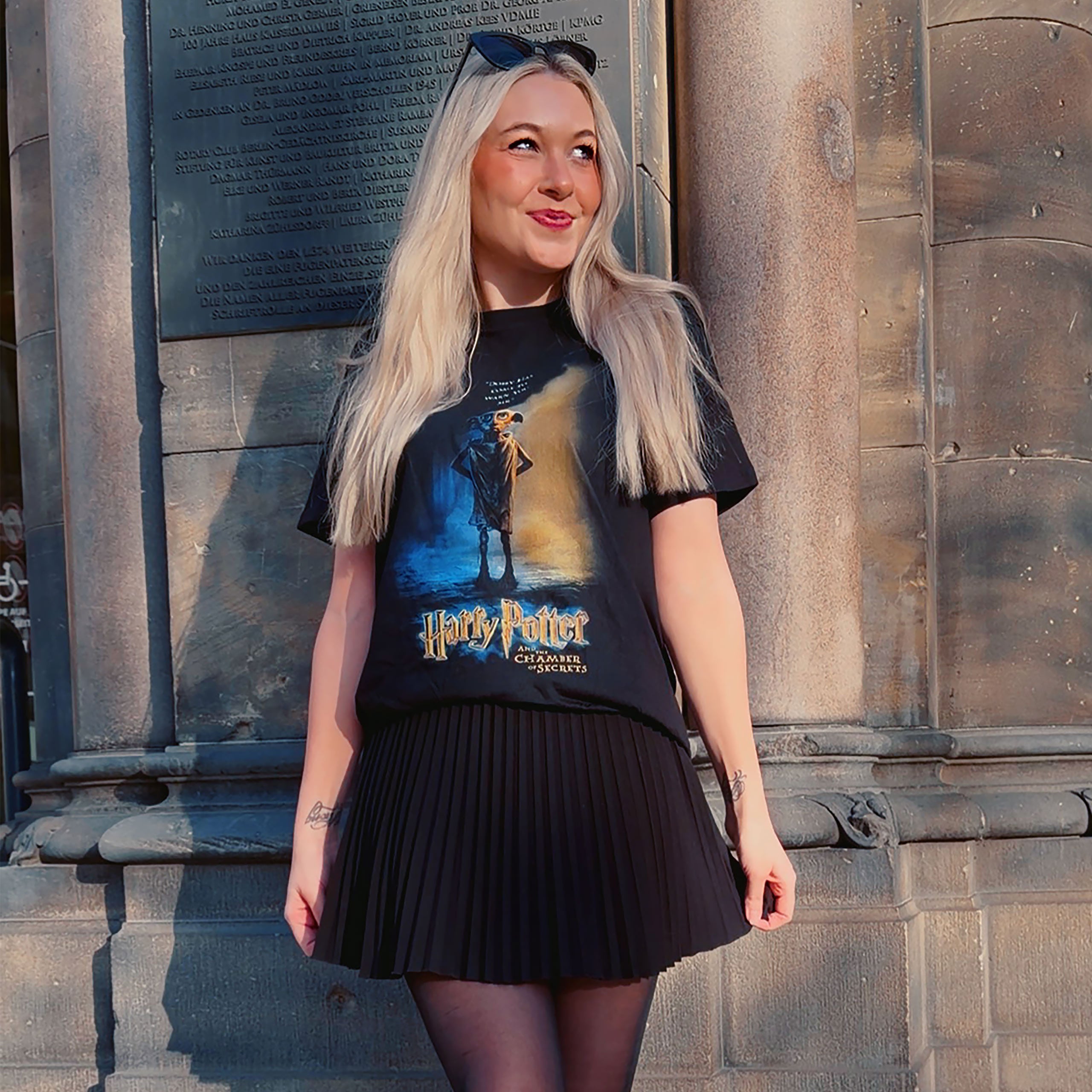 Productafbeelding Harry Potter - Dobby Poster T-Shirt Zwart