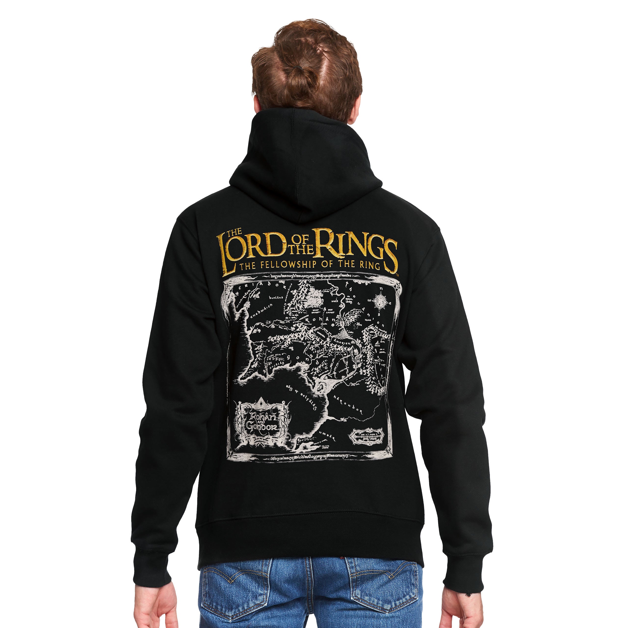 Product image The Lord of the Rings - Map of Middle Earth Hoodie Black