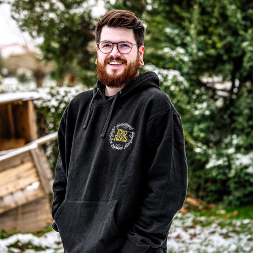 Productafbeelding Heer der Ringen - Kaart van Midden-aarde Hoodie zwart