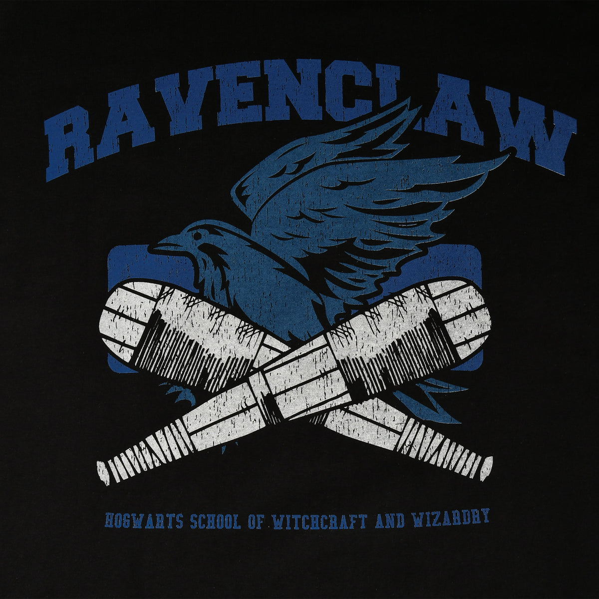 Productafbeelding Ravenclaw Quidditch College T-shirt Zwart - Harry Potter