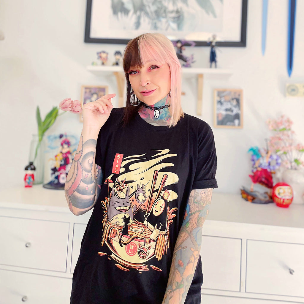 Productafbeelding Ilustrata - Ramen Pool Party T-shirt zwart