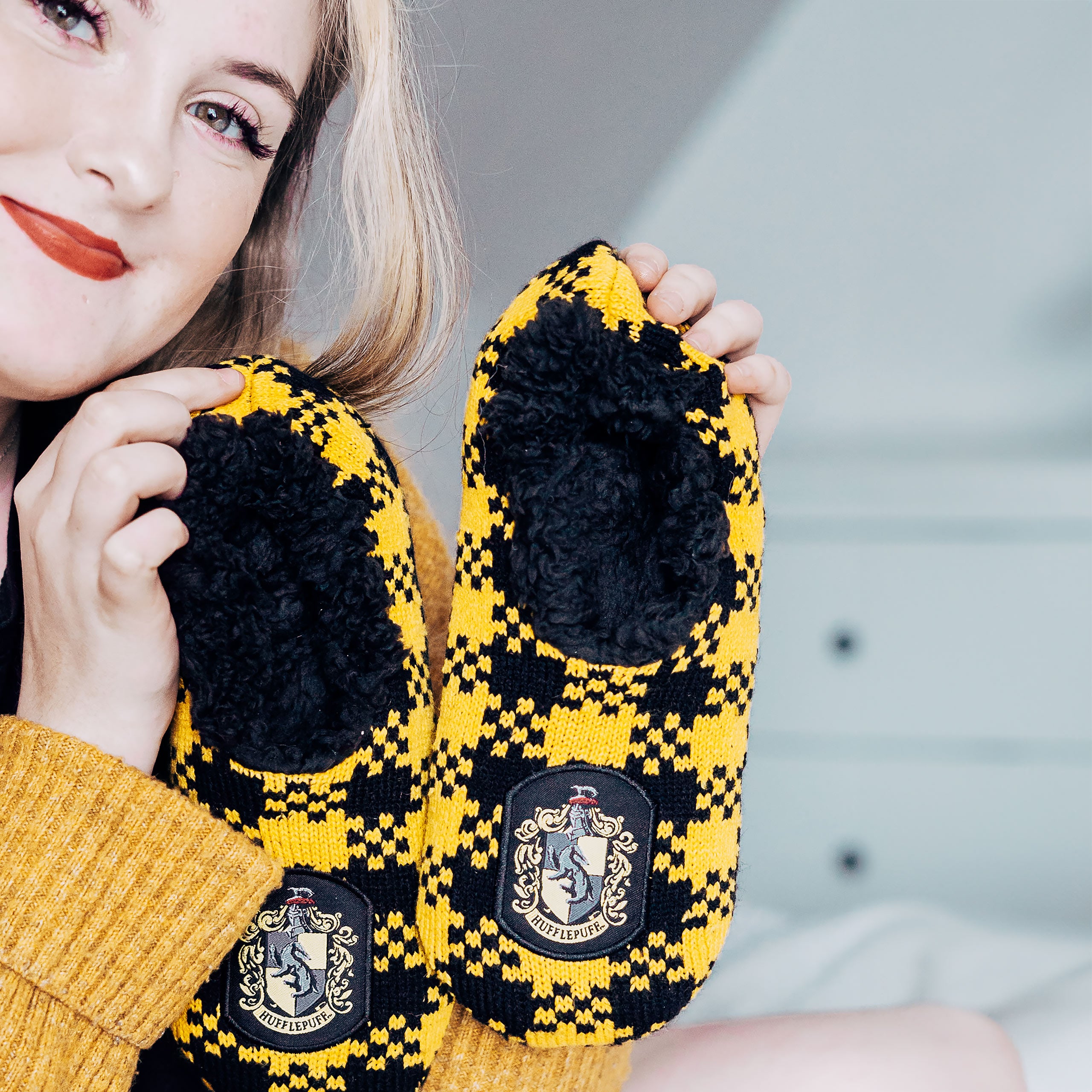 Productafbeelding Harry Potter - Hufflepuff Pluche Pantoffels