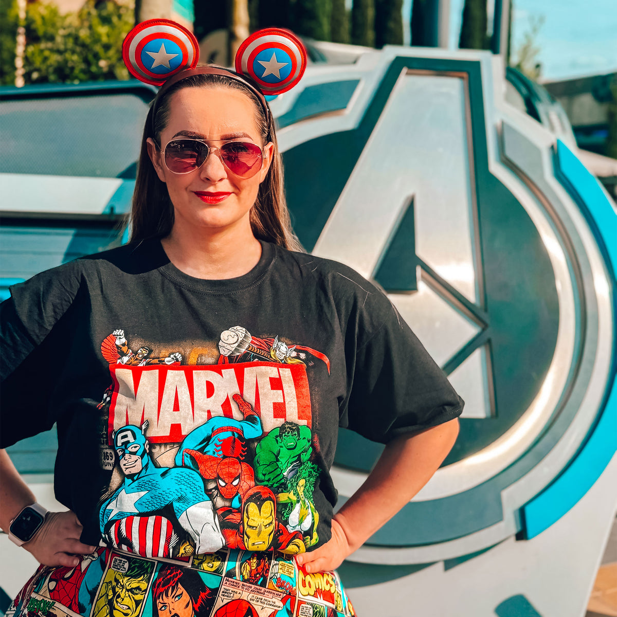 Productafbeelding Marvel Comics Superhelden T-shirt zwart