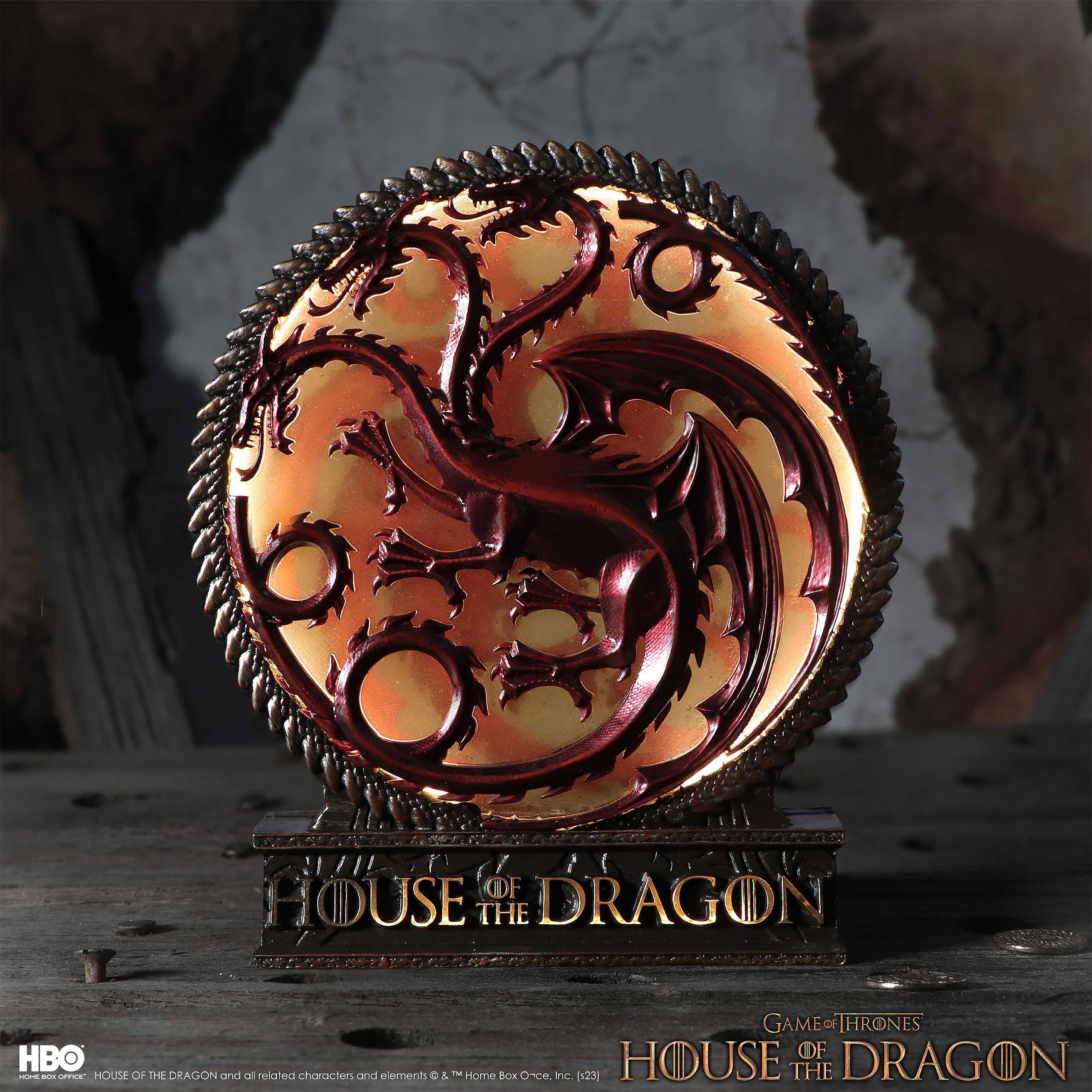 Productafbeelding Targaryen Wapen Tafellamp deluxe - House of the Dragon