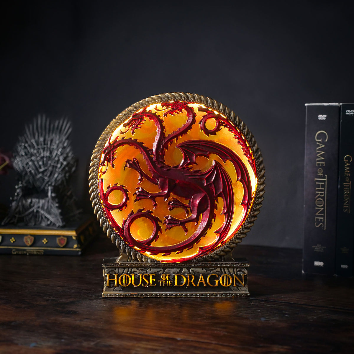 Productafbeelding Targaryen Wapen Tafellamp deluxe - House of the Dragon