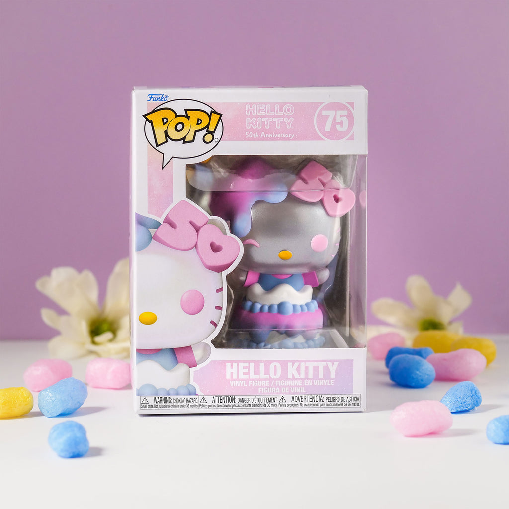 Productafbeelding Hello Kitty Funko Pop-figuur met taart 50e verjaardag