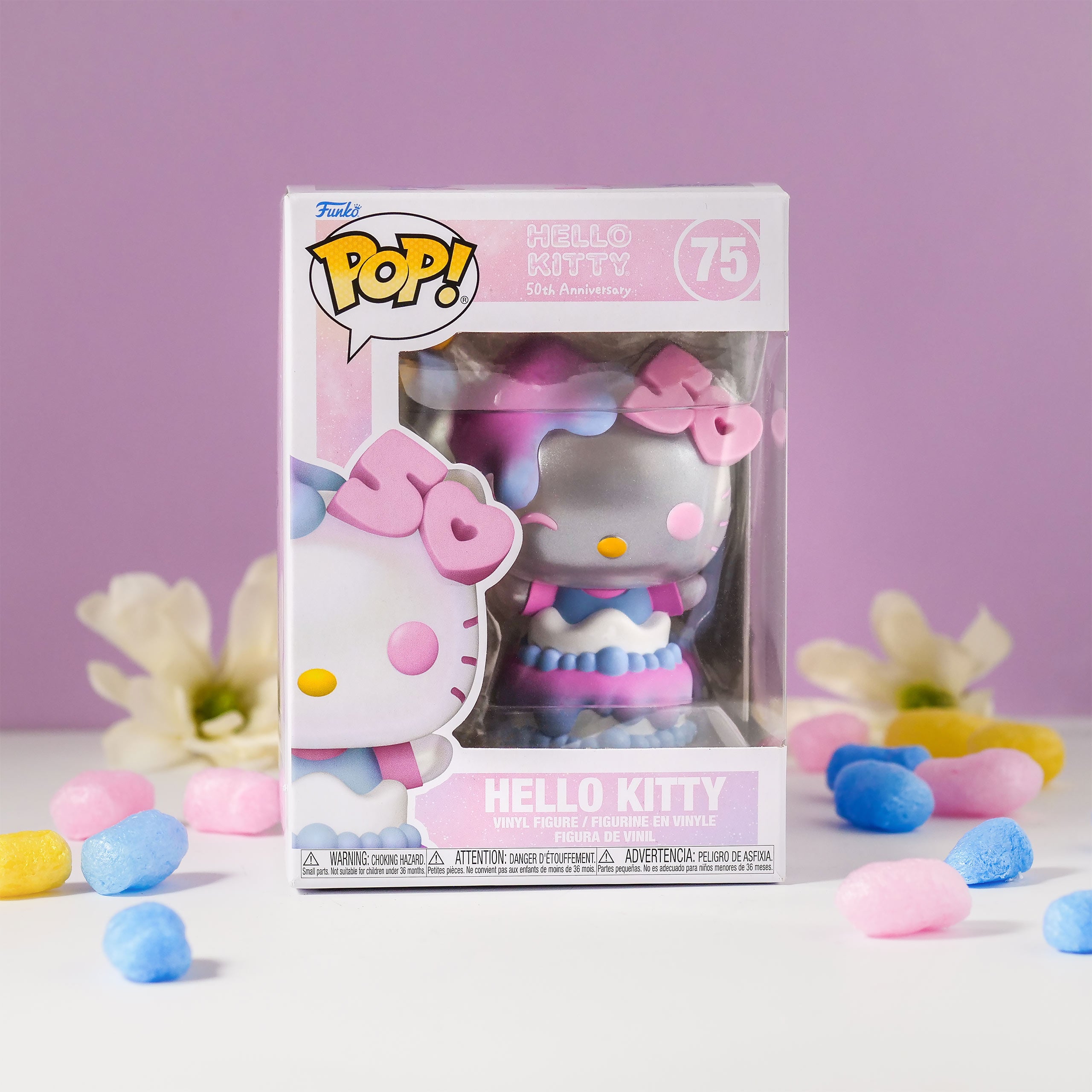 Productafbeelding Hello Kitty Funko Pop-figuur met taart 50e verjaardag