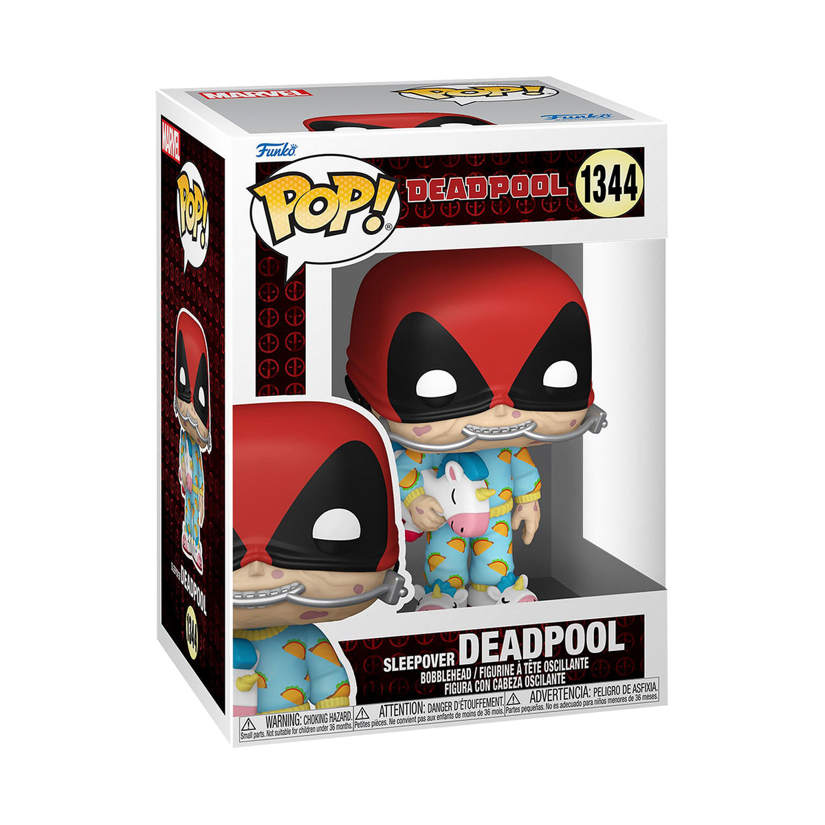 Productafbeelding Deadpool in Pyjama Sleepover Funko Pop Bobblehead Figuur