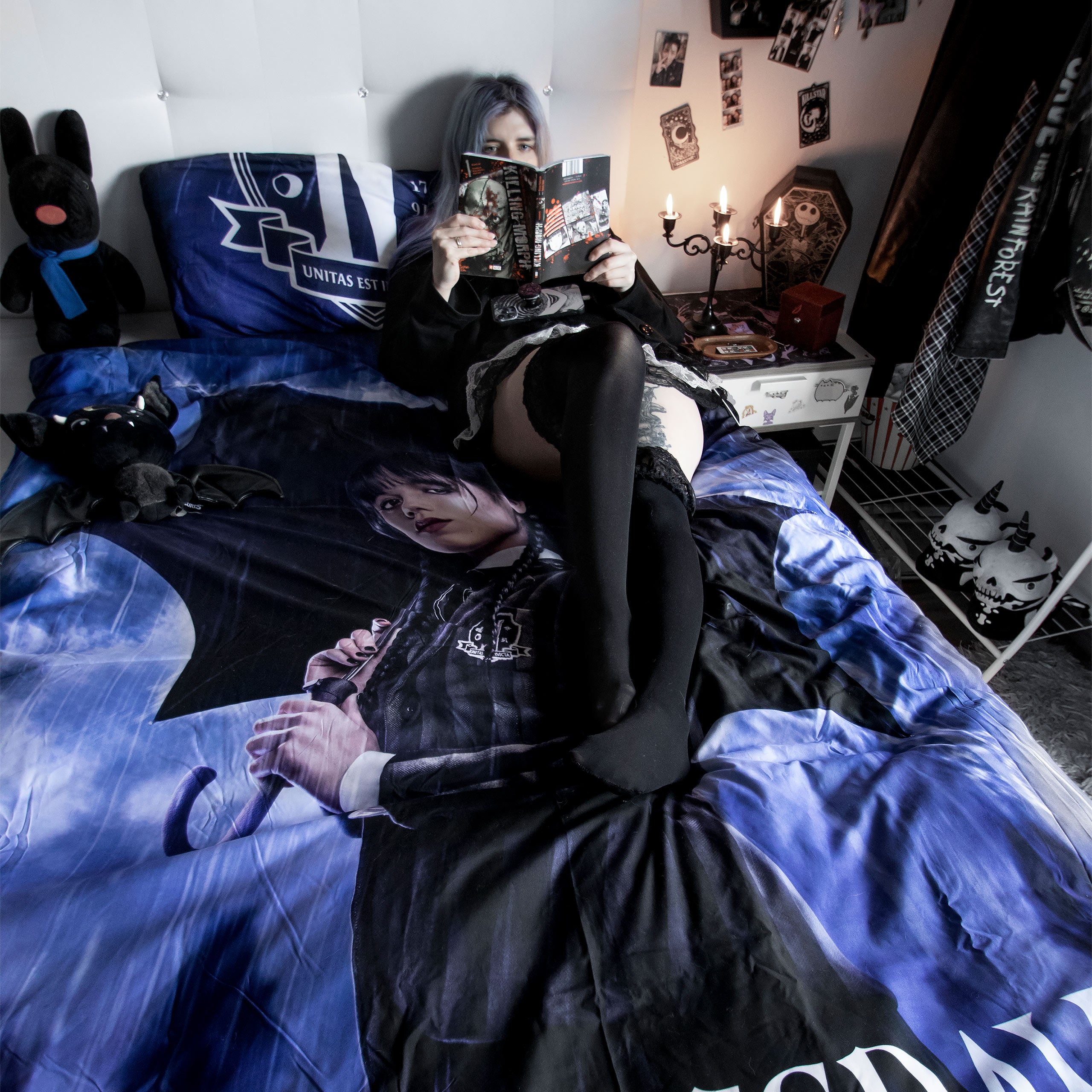 Productafbeelding Wednesday - Nevermore Academy Beddengoed