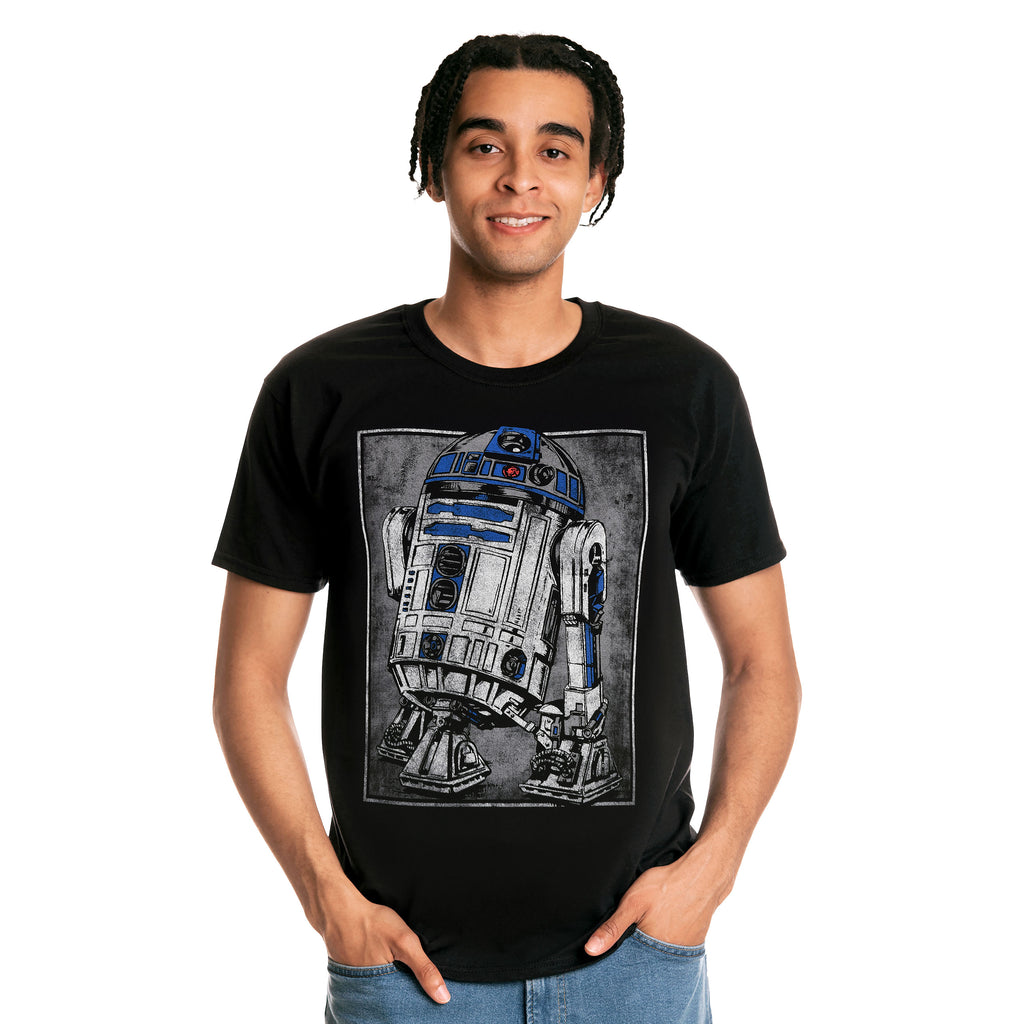Productafbeelding Star Wars - R2D2 Portret T-shirt zwart