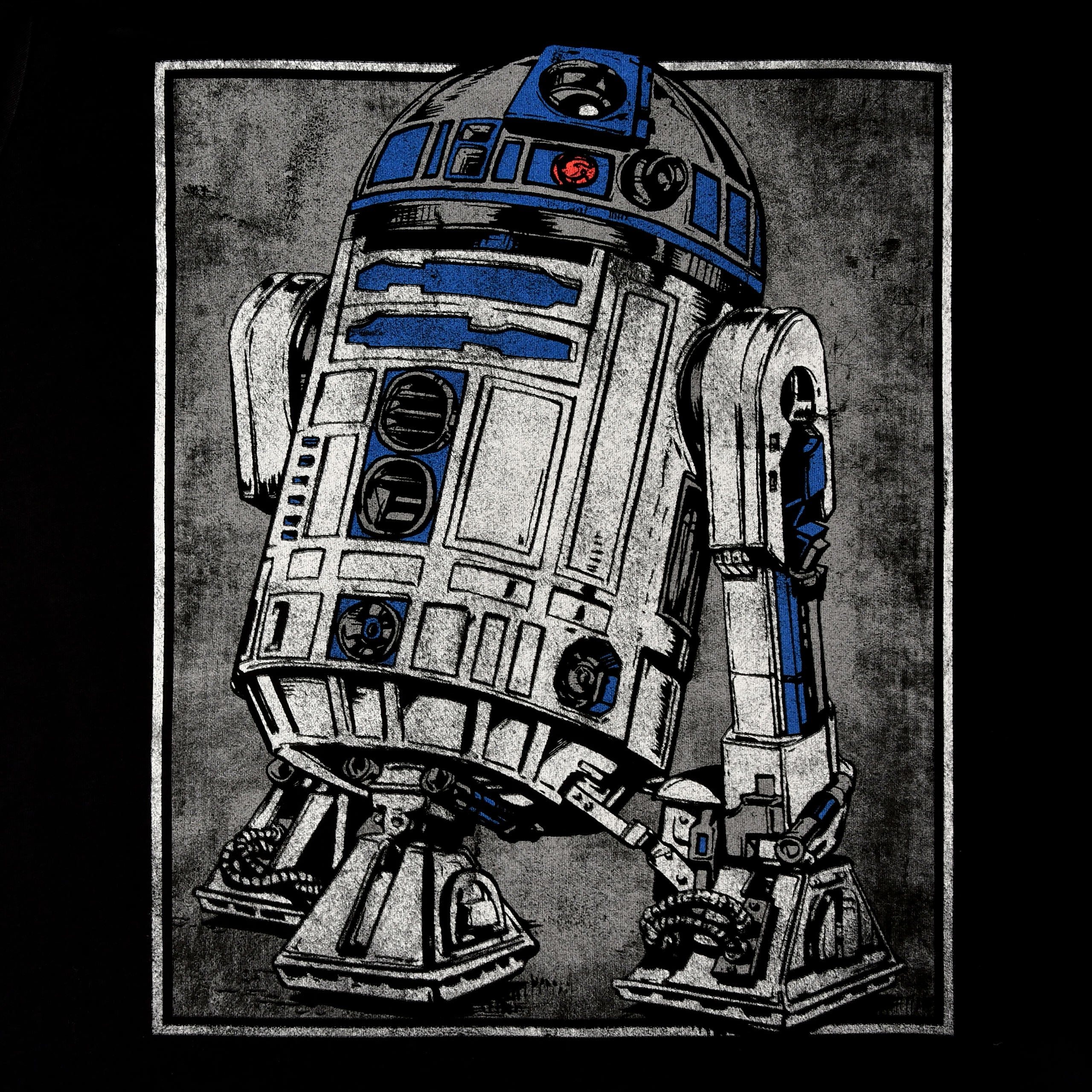 Productafbeelding Star Wars - R2D2 Portret T-shirt zwart