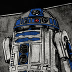 Productafbeelding Star Wars - R2D2 Portret T-shirt zwart