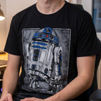 Productafbeelding Star Wars - R2D2 Portret T-shirt zwart