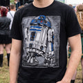 Productafbeelding Star Wars - R2D2 Portret T-shirt zwart