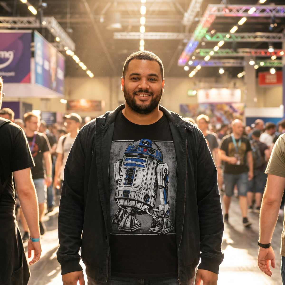 Productafbeelding Star Wars - R2D2 Portret T-shirt zwart