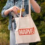 Productafbeelding Marvel - Logo Jute Tas Beige