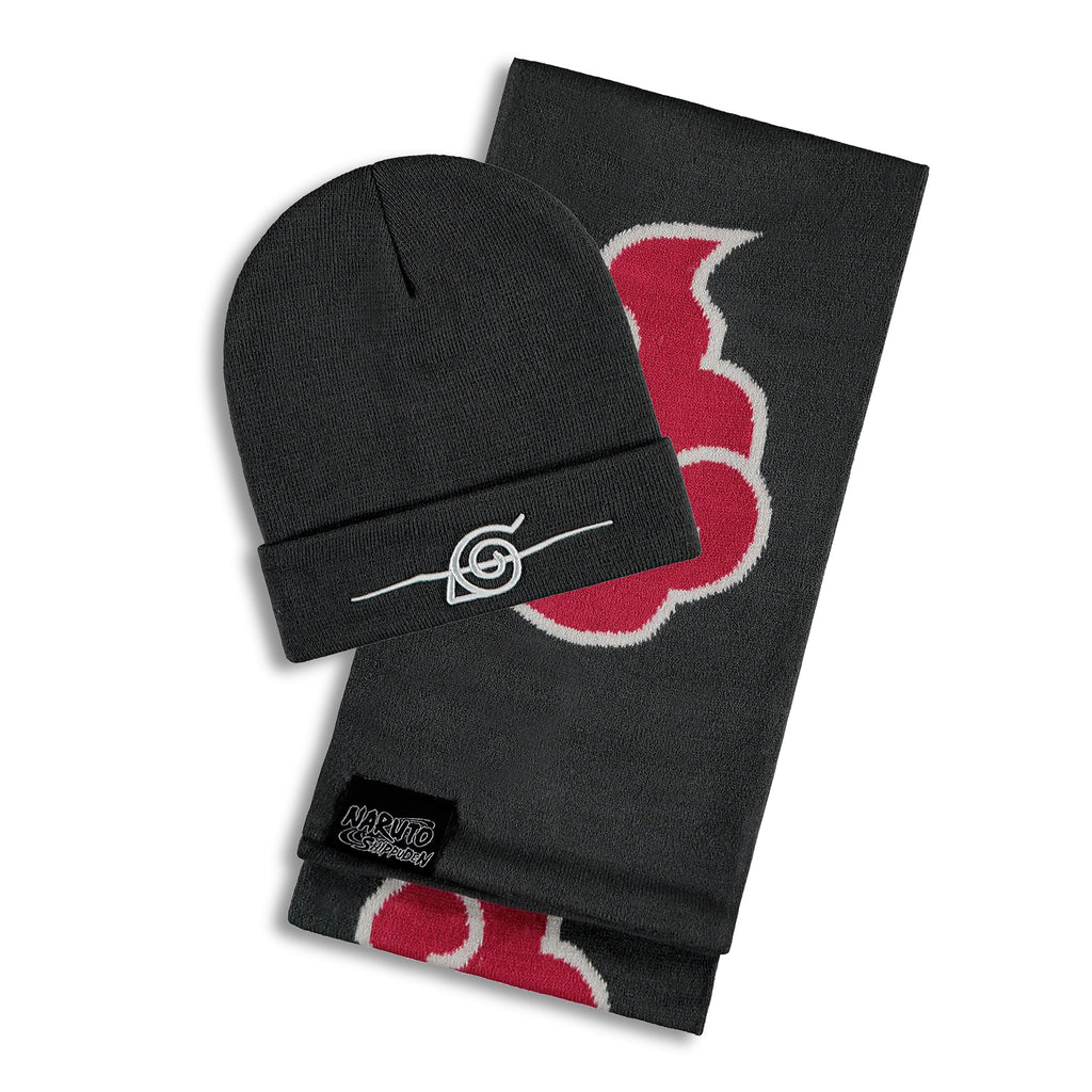 Productafbeelding Naruto - Akatzuki Muts en Sjaal Cadeauset