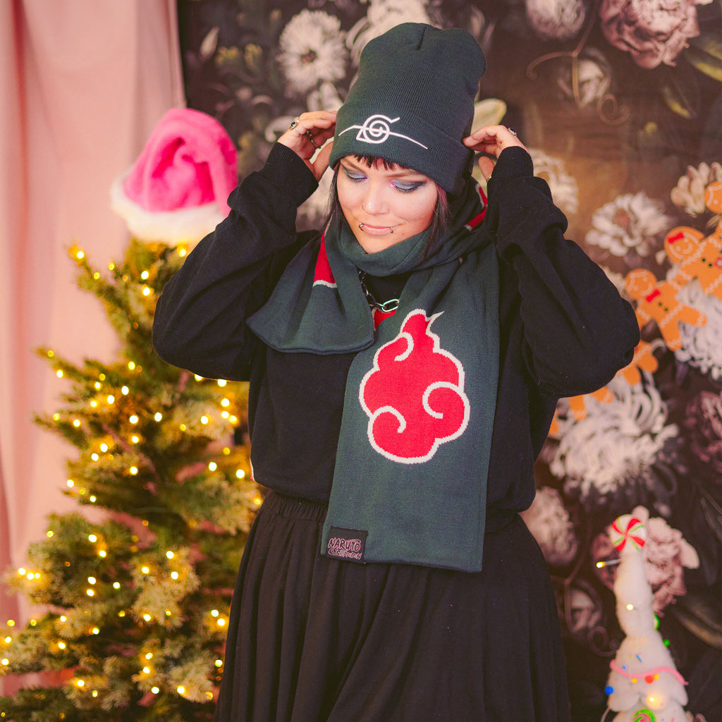 Productafbeelding Naruto - Akatzuki Muts en Sjaal Cadeauset