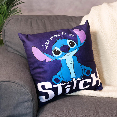 Productafbeelding Stitch Ohana Means Family kussen - Lilo & Stitch