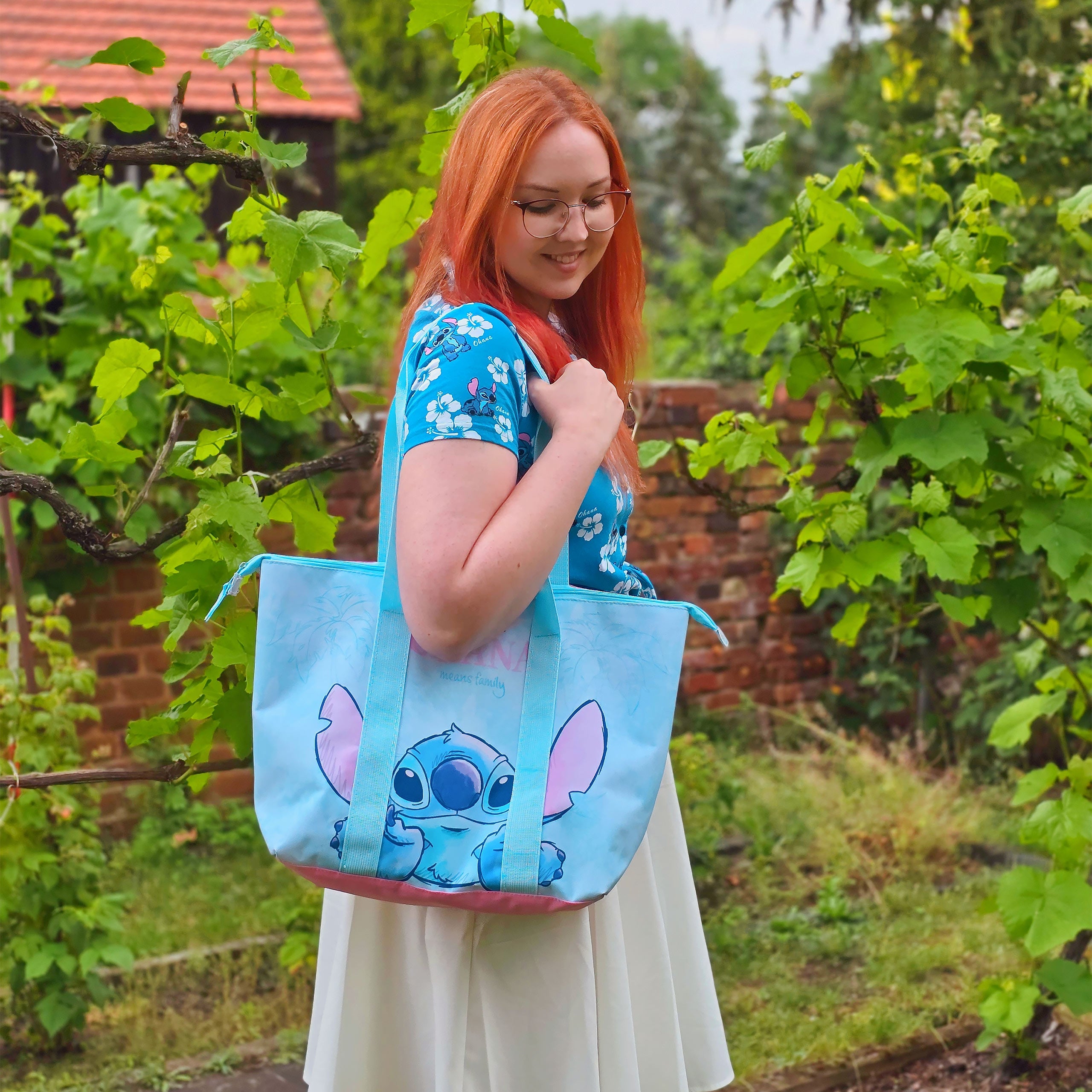 Productafbeelding Stitch Ohana Means Family Shopper Tas - Lilo & Stitch