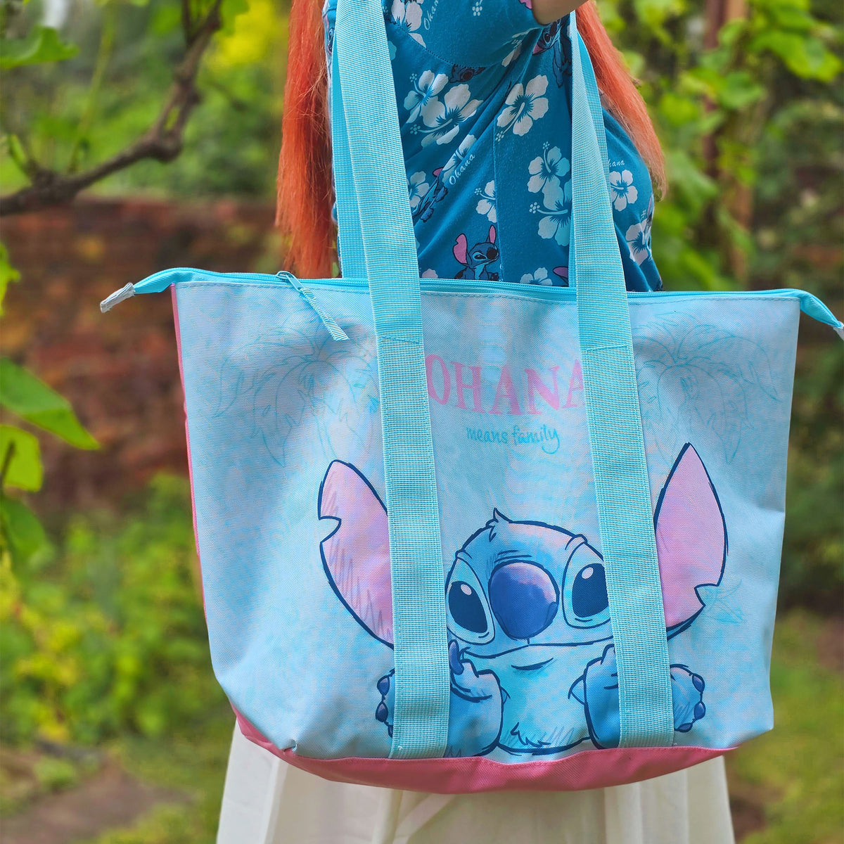 Productafbeelding Stitch Ohana Means Family Shopper Tas - Lilo & Stitch