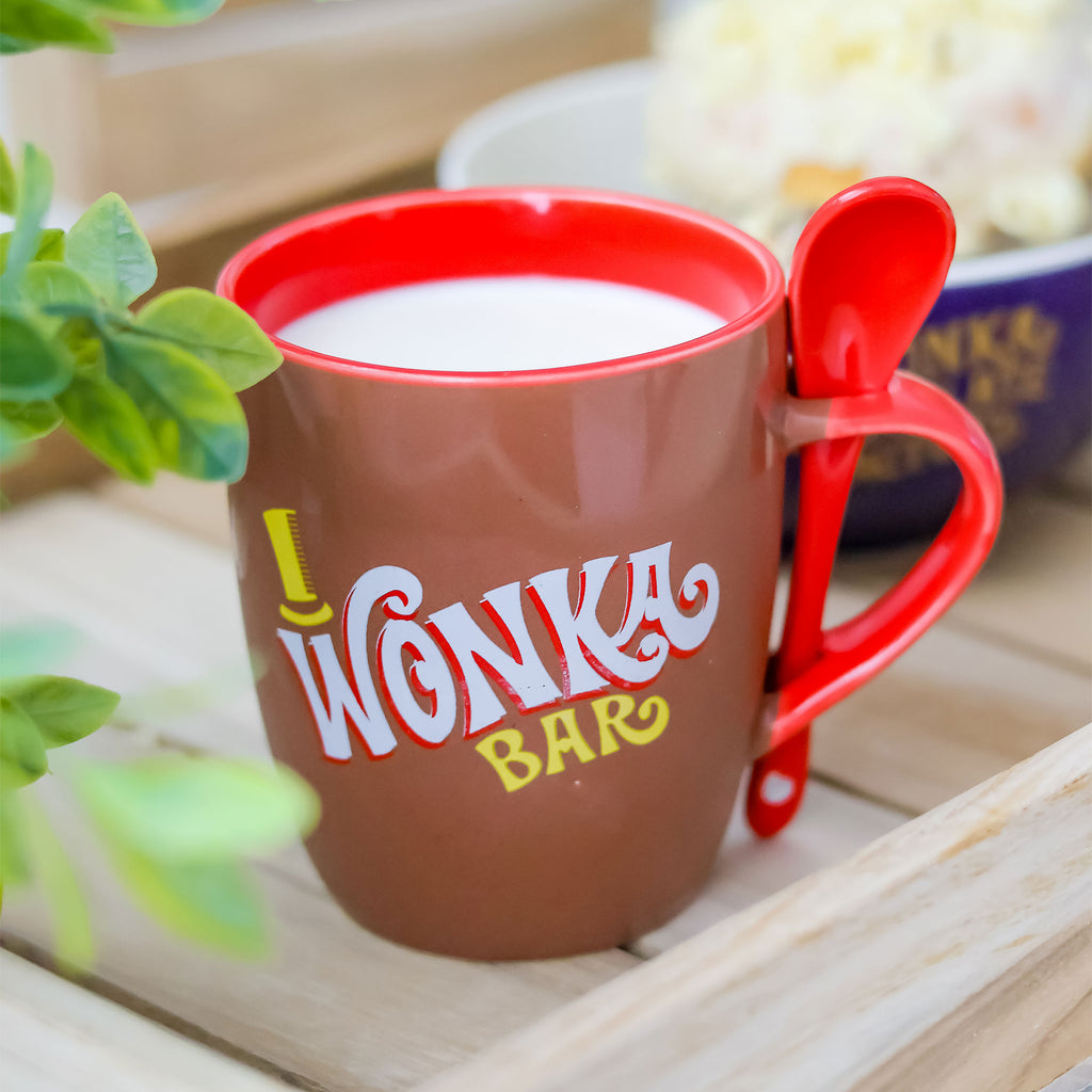 Productafbeelding Willy Wonka Mok met Lepel - Charlie en de Chocoladefabriek