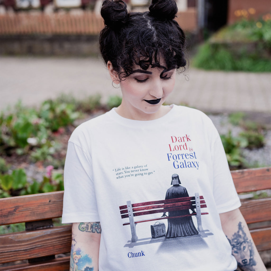 Productafbeelding Dark Lord is Forrest Galaxy T-Shirt voor Star Wars fans wit