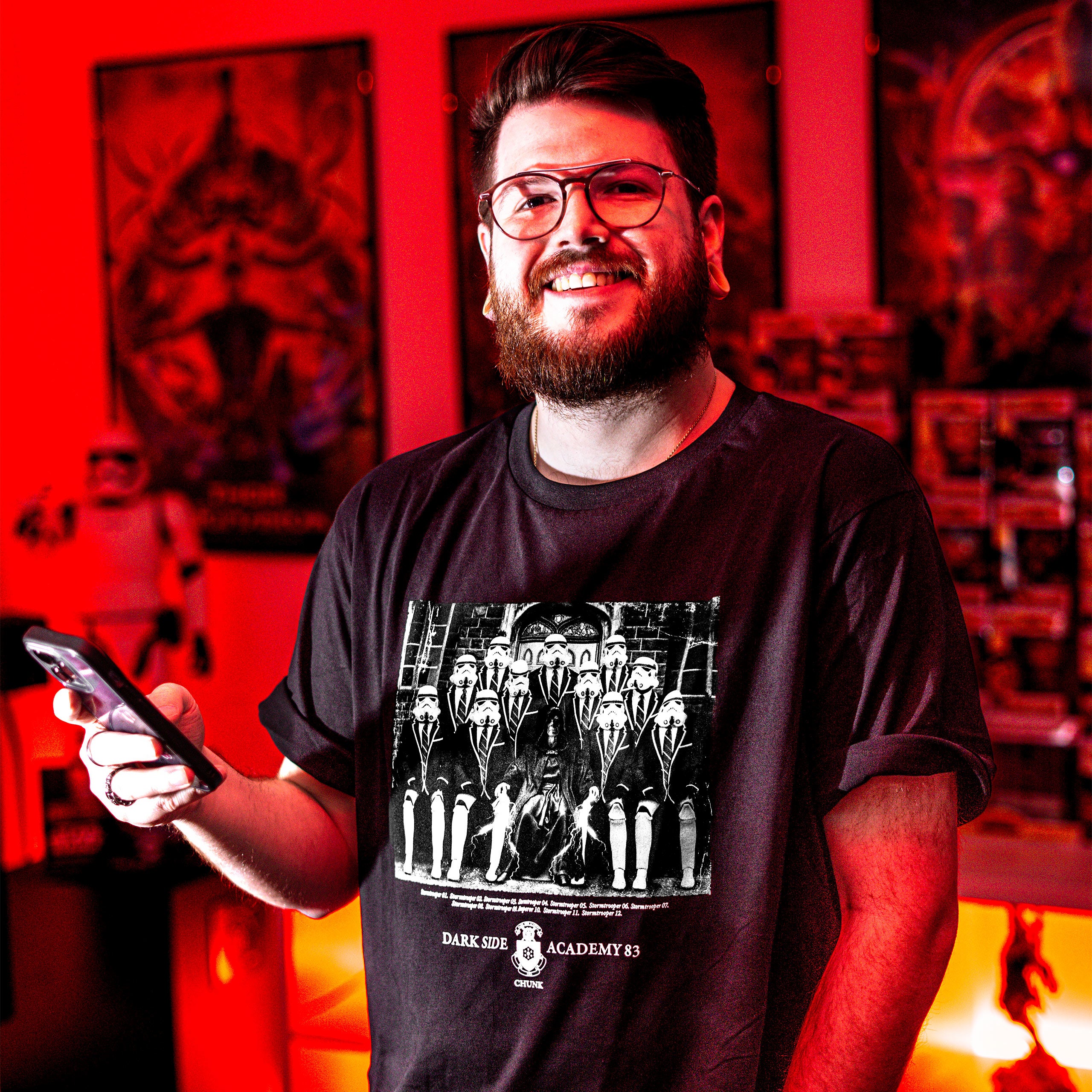 Productafbeelding Dark Side Academy 83 T-Shirt voor Star Wars Fans zwart