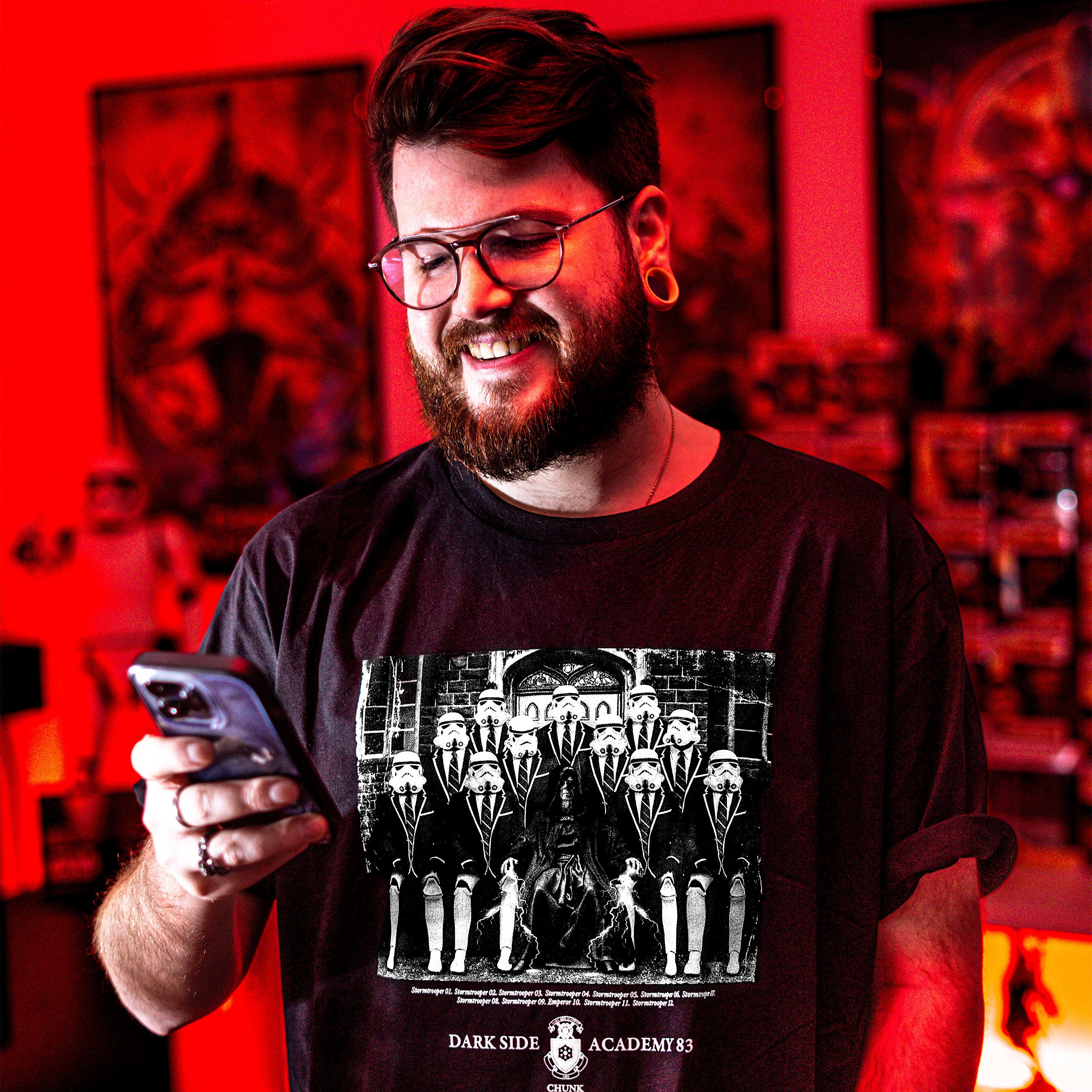 Productafbeelding Dark Side Academy 83 T-Shirt voor Star Wars Fans zwart