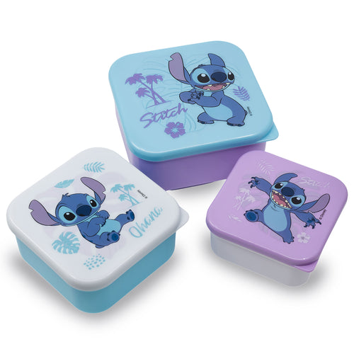 Productafbeelding Stitch Lunchbox 3-delige set - Lilo & Stitch
