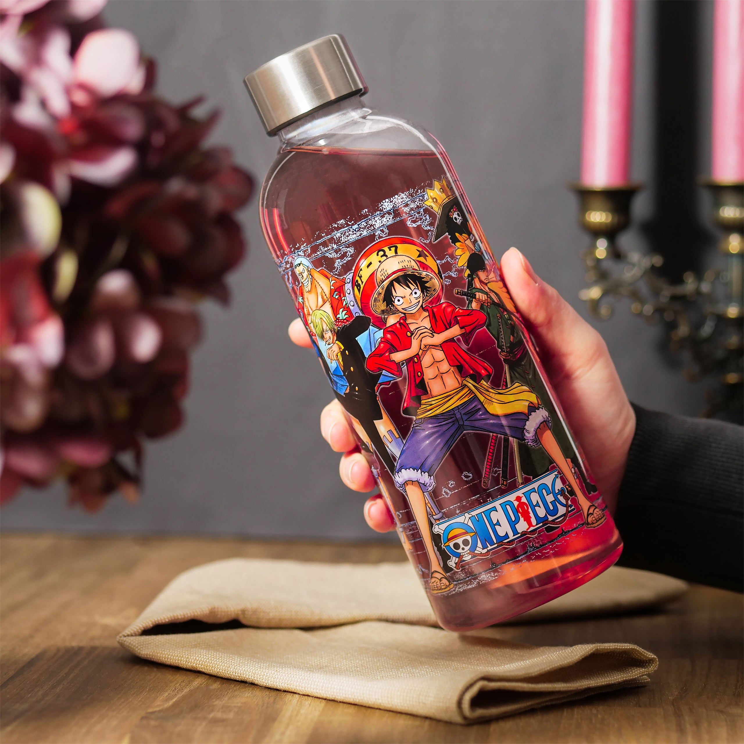 Productafbeelding One Piece - Luffy met bemanning Waterfles